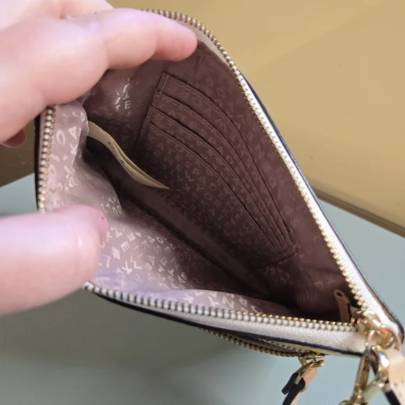 KATE SPADE Grove Street Multicolor Striped Double Zip Wristlet - Picture 9 of 9